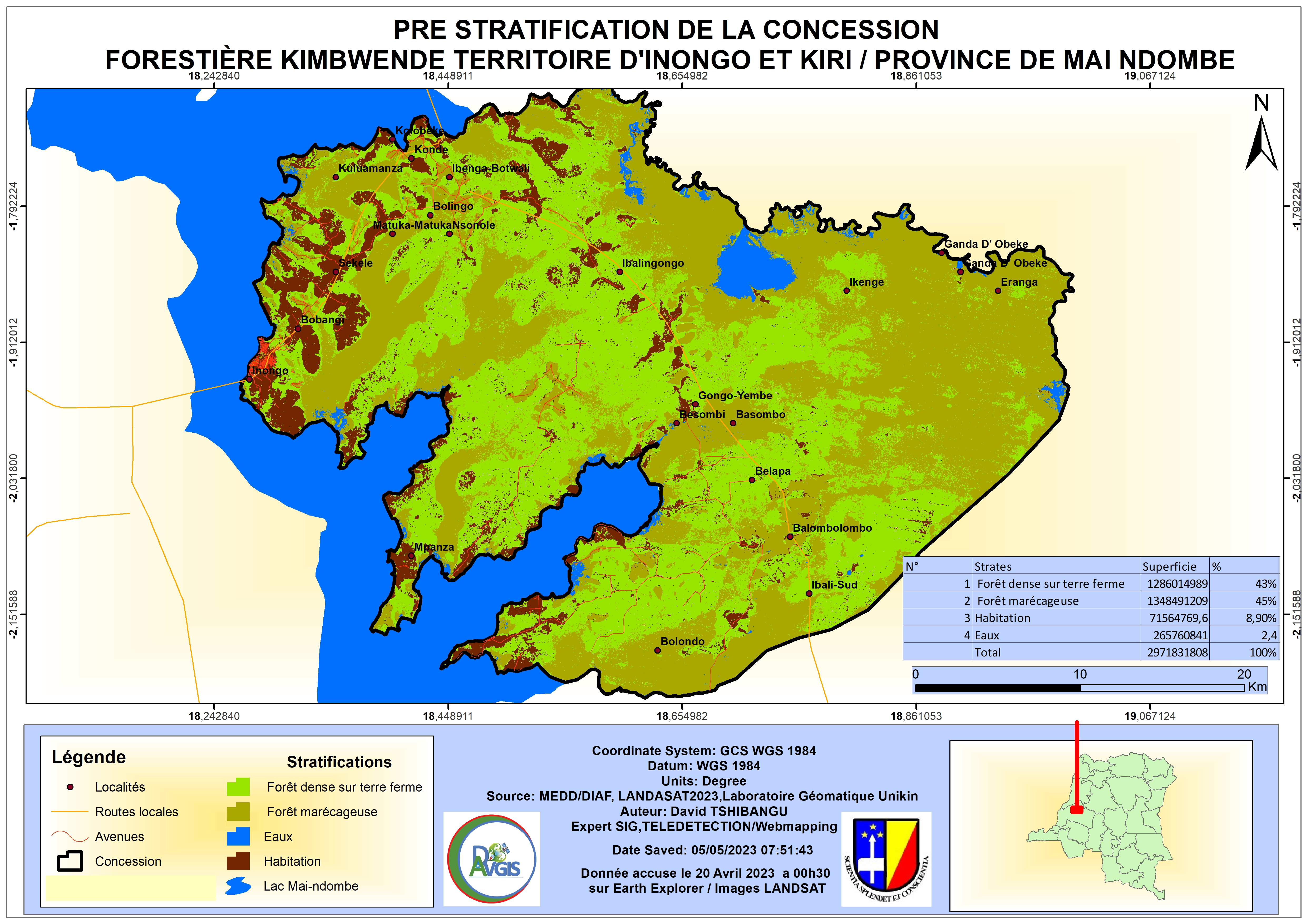 Carte d’occupation du sol